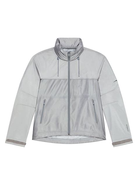 givenchy men windbreaker|Windbreaker in leather with reflective details .